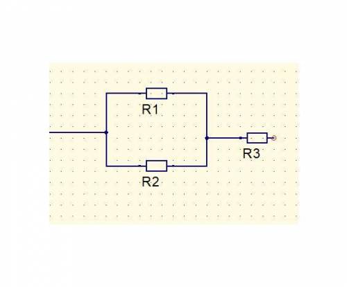 Два резистора с сопротивлением R1= 3 Ом иR2 =2 Ом соединенные параллельно подключенные последователь