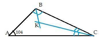 В треугольнике АВС проведены биссектрисы ВМ и СР, которые пересекаются в точке К. Найти угол ВКС, ес
