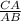 \frac{CA}{AB}