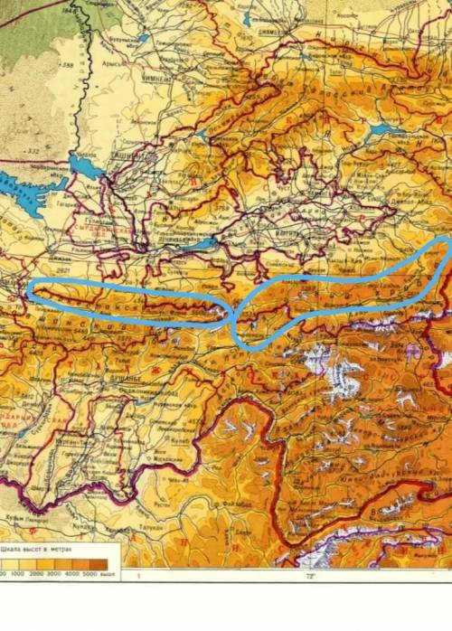 Протяжённость Алай-Туркестанской провинции с севера на юг :(
