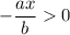 -\dfrac{ax}{b}0