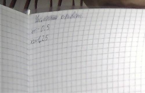 Решите уравнение 6x - 8x² + 5 =0​