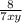 \frac{8}{7xy}