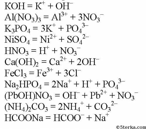 Выберите сильные электролиты и напишите уравнения диссоциации Сa3(PO4)2; H2CO3; КОН, KNO3; BaCl2; Ba