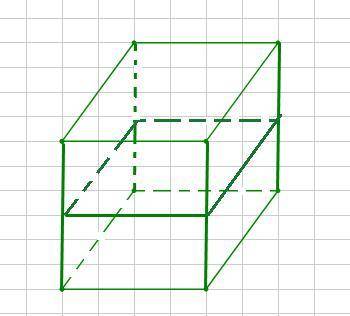 Побудуйте переріз куба площиною, яка проходить через середину його ребра перпендикулярно до цього ре