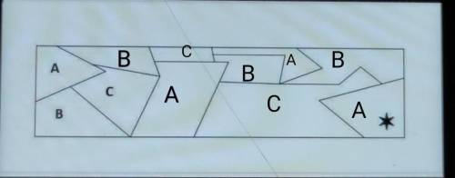 Расположите буквы а, в, с в многоугольнике так, чтобы одна и та же буква не стояла в гриничащих фигу