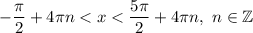 -\dfrac{\pi}2+4\pi n