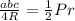 \frac{abc}{4R} = \frac{1}{2} Pr