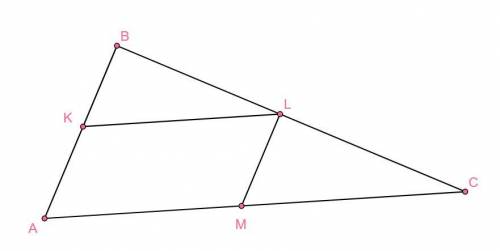 На сторонах AB, BC и CA треугольника ABC выбраны точки K, L и M соответственно таким образом, что KL