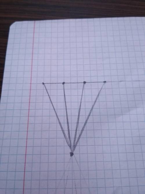 Расположите на плоскости пять точек так, чтобы число прямых, соединяющих каждую пару точек, было рав