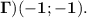 \bf \Gamma )(-1;-1).