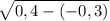 \sqrt{0,4-(-0,3)}