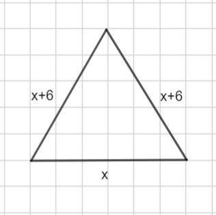 найди стороны равнобедренного треугольника если его боковая сторона на 6 больше основания,а перимитр