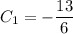 C_1=-\dfrac{13}{6}