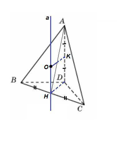На рисунке 15 изображена пирамида ABCD, у которой углы ADB, ADC и BDC прямые. Найдите центр сферы, о