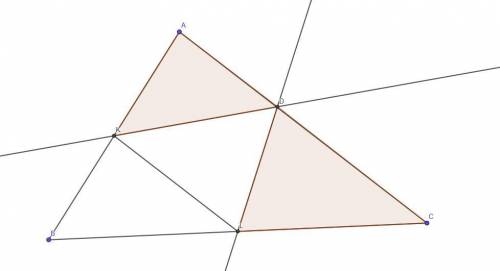 Дан треугольник ABC. Точки K и L — середины сторон AB и BC соответственно. Оказалось, что биссектрис