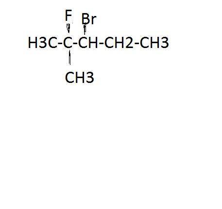 3-бром-2-фтор-2-метилпентан структурная формула​
