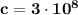 \bf c = 3\cdot10^8