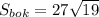 S_{bok}=27\sqrt{19}