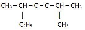 Название углеводорода с формулой 1. 2-этил-5-метилгексин-3 2. 2-метил-5-этилгексин-3 3. 2,5-диметилг