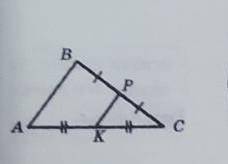На трикутнику ABC середня лінія PK,AB-18см,скільки дорівнює PK?​