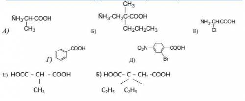 Назовите по номенклатуре IUPAC следующие карбоновые кислоты:
