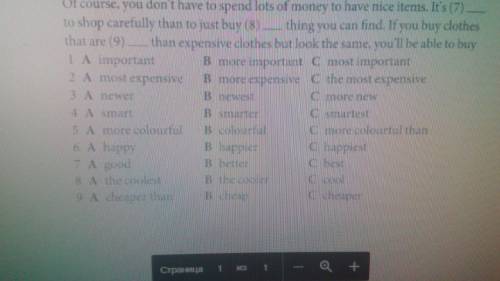 Choose the correct word or phrase, A, B or C. You should do it as a test