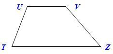 Дана трапеция TUVZ. Какой вектор равен сумме векторов UV−→+VT−→+TZ−→? TV−→ ZU−→ UZ−→ ZV−→ 2) На тело