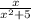 \frac{x}{x^2+5}