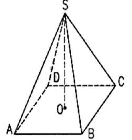 78Б В правильной четырехугольной пирамиде сторона основания равна 6 см, а угол наклона боковой гран