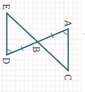 По данным на рисунке определите по какому признаку равенства треугольников равны ∆abc и ∆ebd​