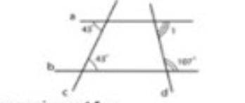 Знайдіть градусна міру кута 1 зображеного на рисунку а)73 Б)63 В)43 Г)83