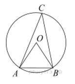 Треугольник ABC вписан в окружность с центром в точке O. Найдите градусную меру угла C треугольника