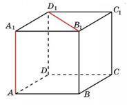 Дан куб. АА1=2. Найти расстояние между АА1 и B1D1.