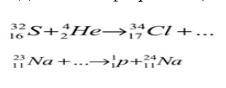 Допишите ядерные реакции. Реакции во вложении