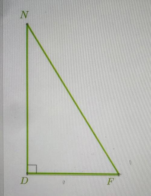 Дан прямоугольный треугольник DNF​