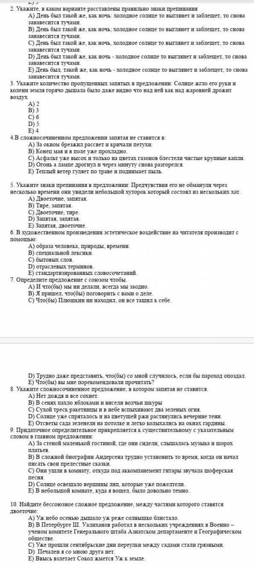 Русский язык тест .​