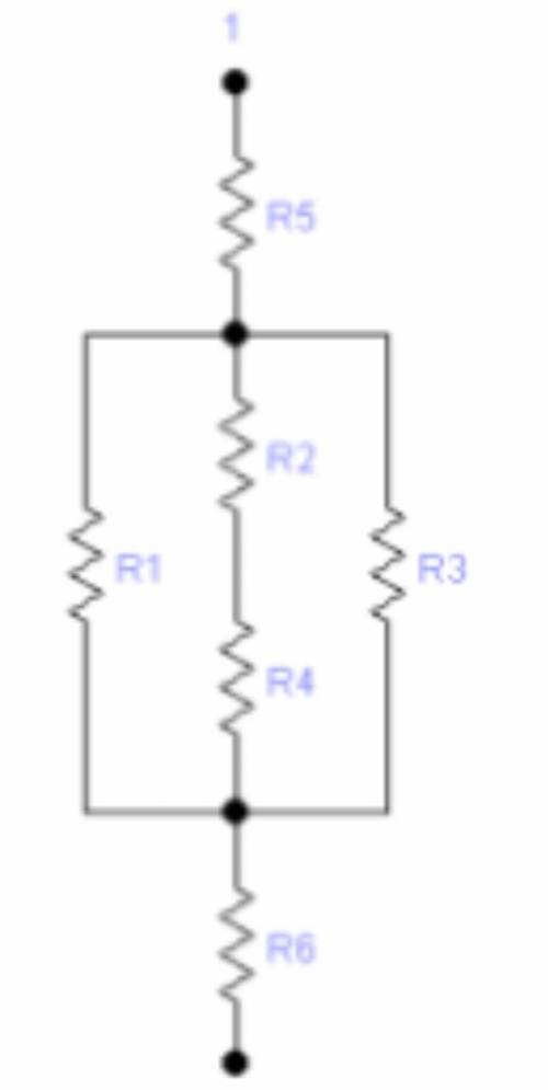 Знайти опір батареї резисторів. Відповідь заокруглити до десяти. R1 = 20 Oм R2 = 20 Oм R3 = 20 Oм R