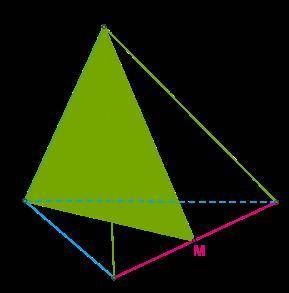 В пирамиде DABC точка M - середина ребра CB. Известно, что AC=AB; DC=DB. Найдите угол между прямой