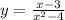 y=\frac{x-3}{x^{2}-4 }