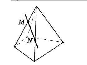 Точки M и N расположены на ребрах четырехугольной пирамиды (см. рисунок). Скопируйте рисунок, отмет