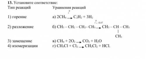 Установите соответствие