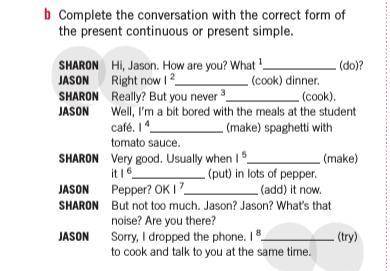 Correct the conversation with a correct form