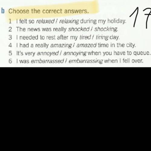 Choose the correct answers