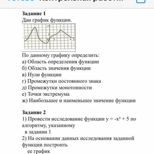 тема графики и функции