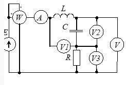 Задача 2. Цепь включена частоты в сеть переменного тока частотой 50Гц, при R=XL=Xc=10 Ом, Е = 10 В.