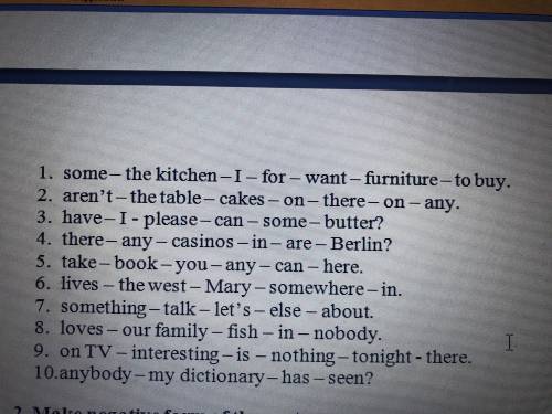 1.Make sentences and translate them:(фото)