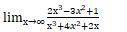 Вычислить предел lim 2 х −3 x +13 х→∞ х +4 x2+2 х
