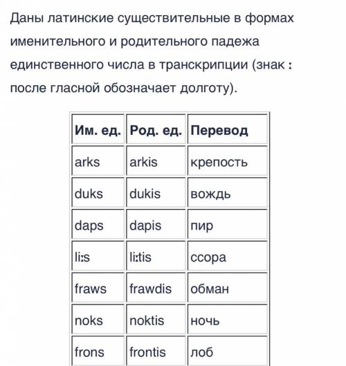 Как выглядит глубинное представление окончания именительного падежа единственного числа? ответить