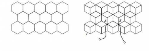 В бесконечную проволочную сетку, состоящую из шестиугольников с сопротивлениями каждого ребра r, доб
